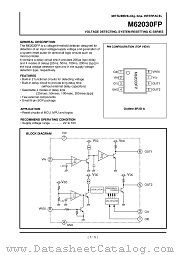 M62030FP datasheet pdf Mitsubishi Electric Corporation