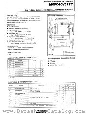 MGFC40V7177 datasheet pdf Mitsubishi Electric Corporation