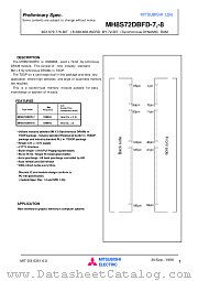 MH8S72DBFD-7 datasheet pdf Mitsubishi Electric Corporation