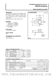 MGF491XG SERIES datasheet pdf Mitsubishi Electric Corporation