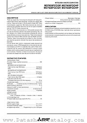 M37920FCCHP datasheet pdf Mitsubishi Electric Corporation