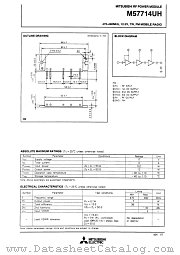M57714UH datasheet pdf Mitsubishi Electric Corporation