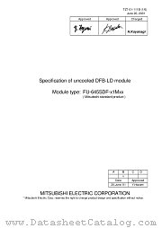 FU-645SDF-X1MXX datasheet pdf Mitsubishi Electric Corporation