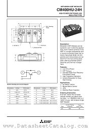 CM400HU-24H datasheet pdf Mitsubishi Electric Corporation