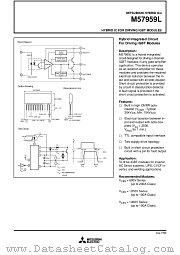 M57959L datasheet pdf Mitsubishi Electric Corporation