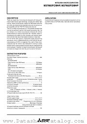 M37902FEMHP datasheet pdf Mitsubishi Electric Corporation