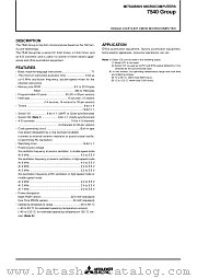 M37540M4T-XXXGP datasheet pdf Mitsubishi Electric Corporation