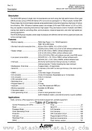 M30624FGNGP datasheet pdf Mitsubishi Electric Corporation