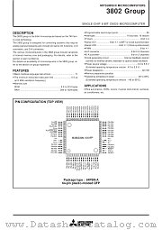 M38027E8DFP datasheet pdf Mitsubishi Electric Corporation