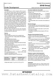 M32182F3TFP datasheet pdf Mitsubishi Electric Corporation