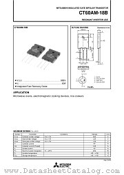CT60AM-18B datasheet pdf Mitsubishi Electric Corporation