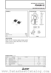 FS4UM-12 datasheet pdf Mitsubishi Electric Corporation