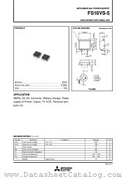 FS16VS-5 datasheet pdf Mitsubishi Electric Corporation