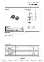 FS50SMJ-3 datasheet pdf Mitsubishi Electric Corporation
