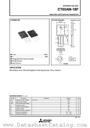 CT60AM-18F datasheet pdf Mitsubishi Electric Corporation