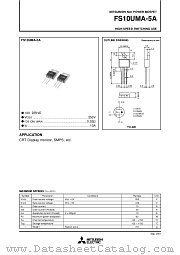 FS10UMA-5A datasheet pdf Mitsubishi Electric Corporation