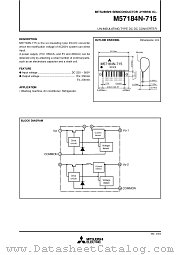 M57184N-715 datasheet pdf Mitsubishi Electric Corporation