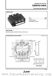 CM50TU-34KA datasheet pdf Mitsubishi Electric Corporation