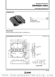 CM400DU-34KA datasheet pdf Mitsubishi Electric Corporation