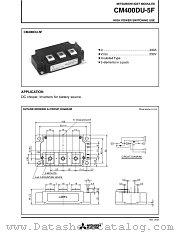 CM400DU-5F datasheet pdf Mitsubishi Electric Corporation