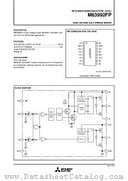 M63992FP datasheet pdf Mitsubishi Electric Corporation