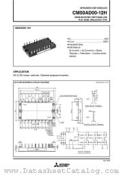 CM50AD05-12H datasheet pdf Mitsubishi Electric Corporation