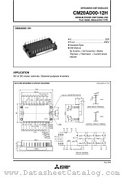 CM20AD05-12H datasheet pdf Mitsubishi Electric Corporation