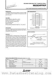 M63834FP/KP datasheet pdf Mitsubishi Electric Corporation