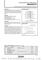 M54523P/FP datasheet pdf Mitsubishi Electric Corporation