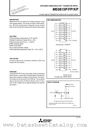 M63815P/FP/KP datasheet pdf Mitsubishi Electric Corporation
