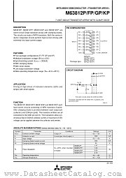 M63812P/FP/GP/KP datasheet pdf Mitsubishi Electric Corporation