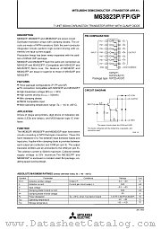 M63823P/FP/GP datasheet pdf Mitsubishi Electric Corporation