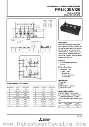 PM150DSA120 datasheet pdf Mitsubishi Electric Corporation