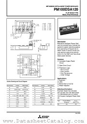 PM100DSA120 datasheet pdf Mitsubishi Electric Corporation