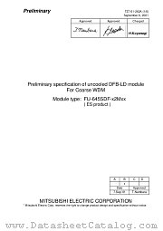 FU-645SDF-X2MXX datasheet pdf Mitsubishi Electric Corporation