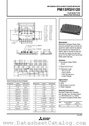 PM15RSH120 datasheet pdf Mitsubishi Electric Corporation