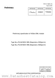 FU-641SEA-1M5/6 datasheet pdf Mitsubishi Electric Corporation