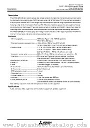 M30621FCMGP datasheet pdf Mitsubishi Electric Corporation