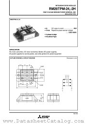 RM20TPM-2H datasheet pdf Mitsubishi Electric Corporation