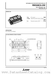 RM300CA-9W datasheet pdf Mitsubishi Electric Corporation