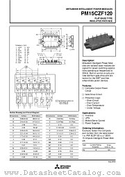 PM15CZF120 datasheet pdf Mitsubishi Electric Corporation