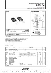 BCR3PM datasheet pdf Mitsubishi Electric Corporation