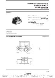 RM50HA-XXF datasheet pdf Mitsubishi Electric Corporation