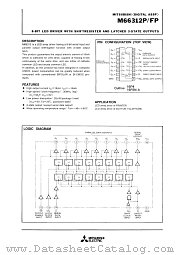 M66312P datasheet pdf Mitsubishi Electric Corporation