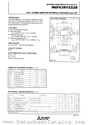 MGFK38V2228 datasheet pdf Mitsubishi Electric Corporation