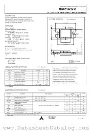 MGFC39V3436 datasheet pdf Mitsubishi Electric Corporation