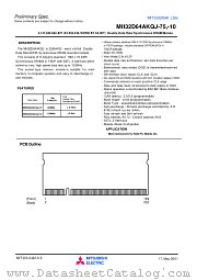 MH32D64AKQJ-75 datasheet pdf Mitsubishi Electric Corporation