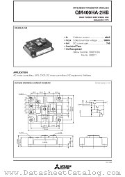 QM400HA-2HB datasheet pdf Mitsubishi Electric Corporation