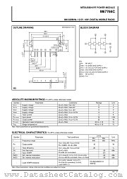M67766C datasheet pdf Mitsubishi Electric Corporation