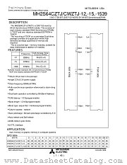 MH2S64CZTJ-12 datasheet pdf Mitsubishi Electric Corporation